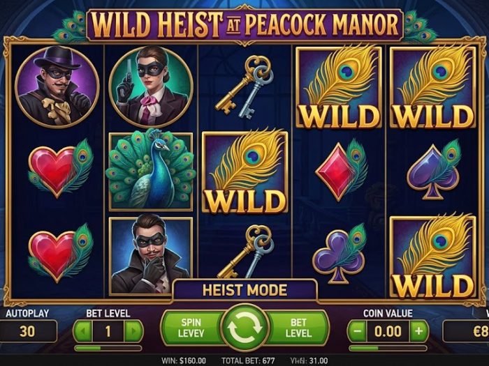 Wild Heist at Peacock Manor Slot